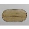 Dno na háčkované košíky překližka grey ovál 30 x 15 cm