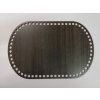 Dno na háčkované košíky překližka carbon ovál 30 x 20 cm