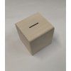 Dřevěná kasička ke zdobení - 9,8 x 9,5 cm