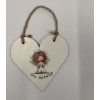 Cedulka srdíčko - 14,3 x 15 cm - Andělka - Pro babičku č. 2