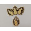 Dřevěný výřez velikonoční vajíčko k zavěšení 6x4,5cm č.16