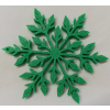 Vánoční ozdoba vločka - výtisk 3D - 5,5cm - zelená