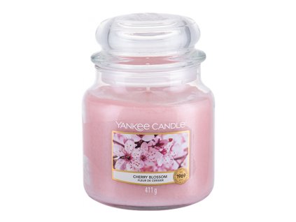 Svíčka ve skleněné dóze Yankee Candle Třešňový květ, 410 g