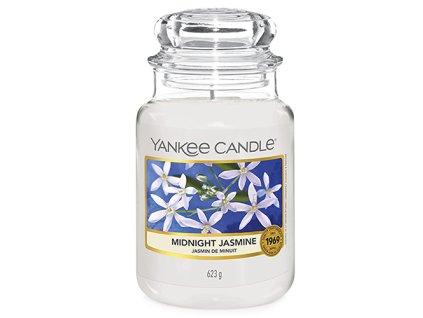 Svíčka ve skleněné dóze Yankee Candle Půlnoční jasmín, 623 g