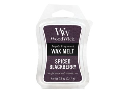 Vonný vosk WoodWick - Pikantní ostružina, 22.7 g