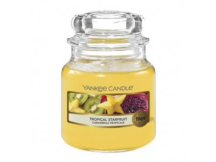 Svíčka ve skleněné dóze Yankee Candle Tropická karambola, 104 g