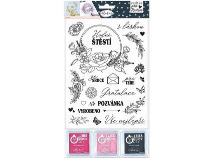 Aladine Razítka STAMP WITH LOVE Květinová razítka