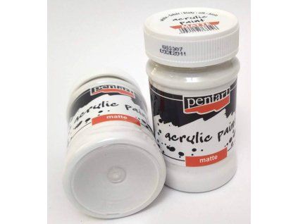 Hobby Pentart akrylová barva Matte 100 ml bílá