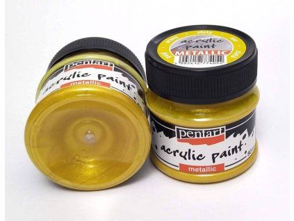 akrylova barva metalic 50 ml zlata