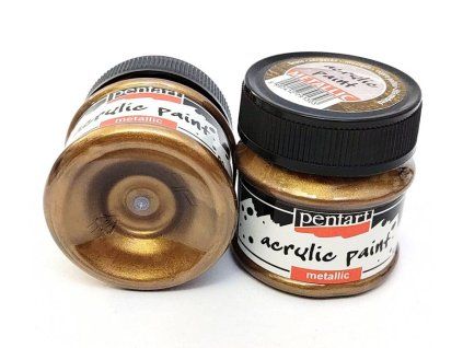 Akrylová barva Pentart metalická 50 ml - mosazná