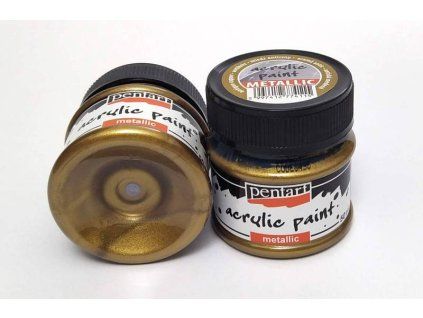 akrylova barva metalic 50 ml anticka medena
