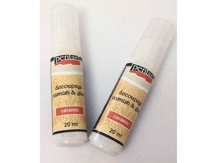 Decoupage lak a lepidlo na keramiku Pentart 20ml
