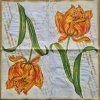 Ubrousek na decoupage - Tulipán a noty