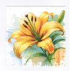 Ubrousek na decoupage - Žlutá lilie