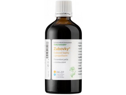 Zubovky dubove kvapky s propolisom RK-ZP dedek korenar