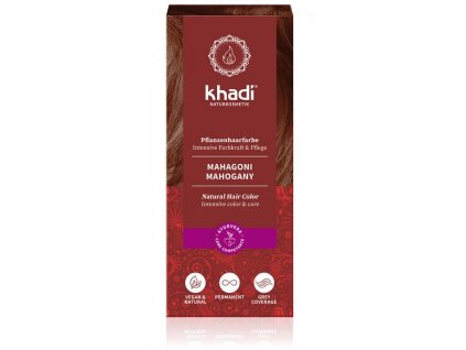 khadi barva na vlasy mahogonová