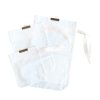 Cestovní sada sáčků bílá s růžovou stuhou