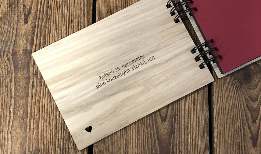 Zápisník s vlastním textem