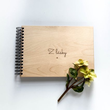 Z lásky kroužkové fotoalbum A4 bříza (2)