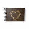 Kroužkové fotoalbum Květinové srdce tmavé