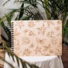 dřevěné kroužkové fotoalbum botanica