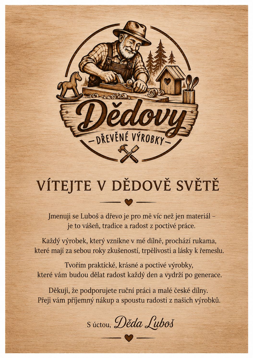 Dřevěné výrobky