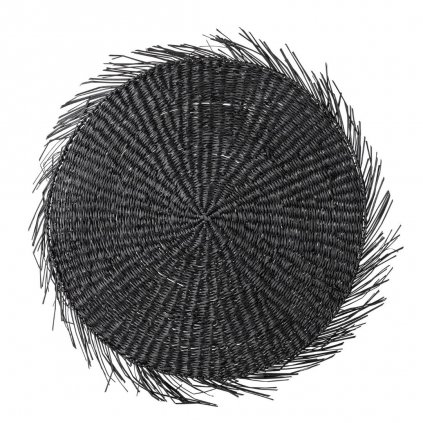 Prostírání z mořské trávy Ilsa 38 cm černé