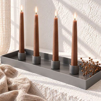 svicen sedy kov advent vanoce