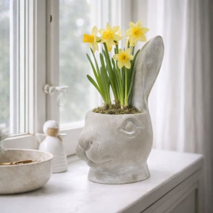 velikonocni betonova dekorace