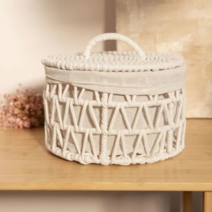 Úložný košík Flossie bílý 23 cm