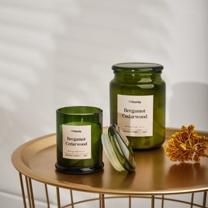 Vonná svíčka MAEL Bergamot a cedrové dřevo 140g