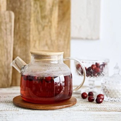 Džbán Saffron s bambusovým víkem 1 l