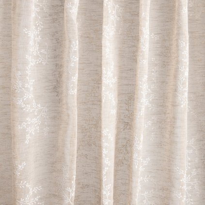 Záclona PAOLA krémová s reliéfním vzorem 140X250 CM