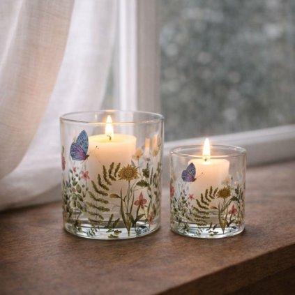 svicen skleneny s květinami (6)