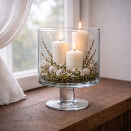 Skleněná mísa na noze (1)