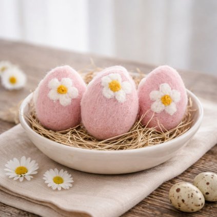 plstena vajicka Flowers 1