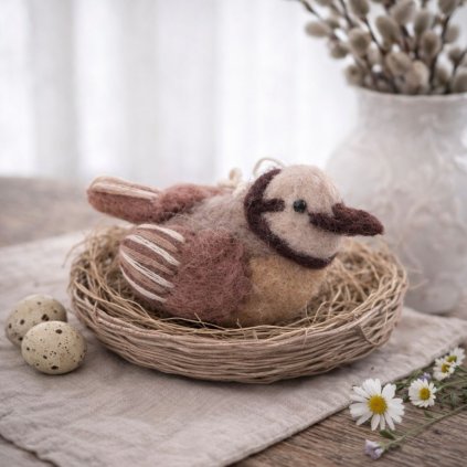 plsteny ptáček Lavender 2