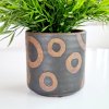Terakotový květináč Deco černý