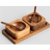 Dřevěná sada misek Mokka
