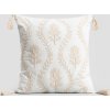 Vyšívaný polštář Sirda smetanový 45x45 cm