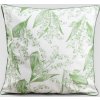 Povlak na polštář Lily se vzorem konvalinek a lemováním 45x45 cm