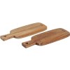 Sada 2 akáciových desek Mooka 21x7,5 cm