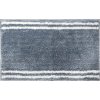 Tmavě modrá koupelnová předložka Aore s bílými pruhy 50x80 cm