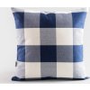 Povlak na polštář Severina v modré kostce 45x45 cm