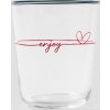Sklenice LOVELY LIFE s nápisem 0,3 l