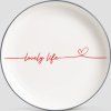 Talíř LOVELY LIFE krásný život 19 cm