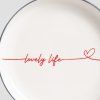 Talíř LOVELY LIFE krásný život 19 cm