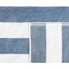 Ručník Lawena v bílých a modrých pruzích 100x150 cm