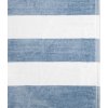 Ručník Lawena v bílých a modrých pruzích 100x150 cm