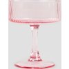 Sklenice Dolore růžová s rýhováním 0,23 l